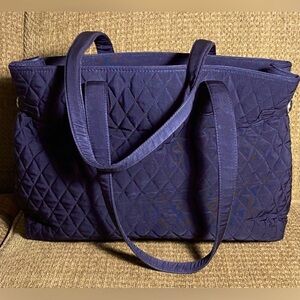 Vera Bradley black quilted tote